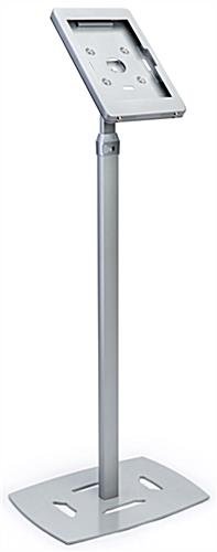 Adjustable Microsoft Surface Floor Stand, Locking Enclosure - Silver