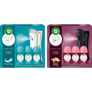 Air Wick Pure 24/7 Freshmatic Automatic Spray, Assorted Scents, 1 Unit with 3 Refills