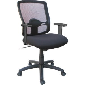 Alera Etros Series Mid-Back Swivel and Tilt Mesh Desk Chair, Black