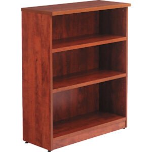 Alera Valencia Series 3-Shelf Bookcase, 31-3/4"W x 39-3/8"H x 14"D, Medium Cherry