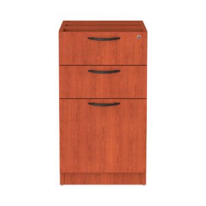 Alera Valencia Series Box/File Full Pedestal, 15.63"W x 20.5"D x 28.5"H, Medium Cherry
