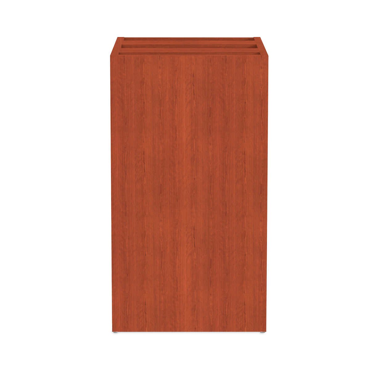 Alera Valencia Series Box/File Full Pedestal, 15.63"W x 20.5"D x 28.5"H, Medium Cherry - Image 3