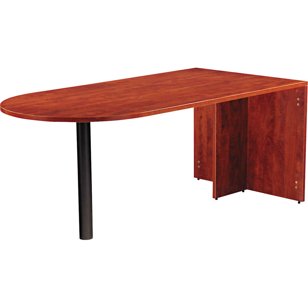 Alera Valencia Series D Top Desk, 71"W x 35-1/2"D x 29-5/8"H, Medium Cherry - Image 3
