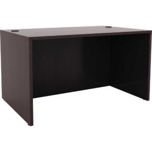 Alera Valencia Series Straight Front Desk Shell, 47-1/4"W x 29-1/2"D x 29-1/2"H, Espresso