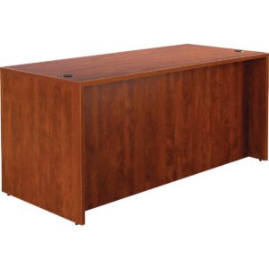 Alera Valencia Series Straight Front Desk Shell, 65"L x 29-1/2"W x 29-1/2"H, Medium Cherry
