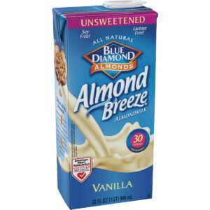 Almond Breeze Unsweetened Vanilla Almond Milk, 32 fl oz, 6 ct