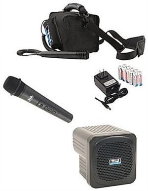 Anchor Audio AN-MiniVox Lite PA System w/ Wireless Mic, Rechargeable Battery - Black