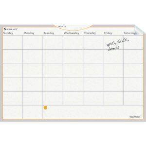 At-A-Glance WallMates Self-Adhesive Dry Erase Monthly Planning Surface, 36" x 24", White