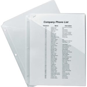 Avery Binder Pocket, 9.25" x 11", Clear, 30 ct