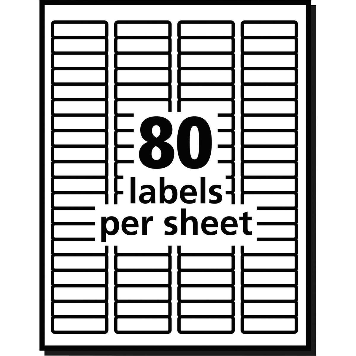 Avery Easy Peel Return Address Labels with Sure Feed, Inkjet, White, 1/2" x 1-3/4", 4000 Labels - Image 4