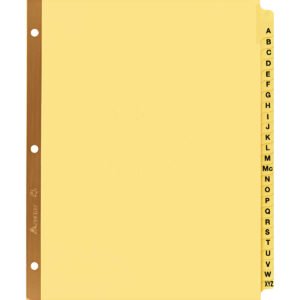 Avery Preprinted Laminated Tab Dividers, A-Z, 25-Tab Set