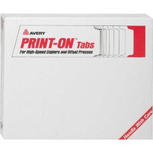Avery Print-On Tab Divider for Copiers, White, 5 Tab Set, 30 Sets