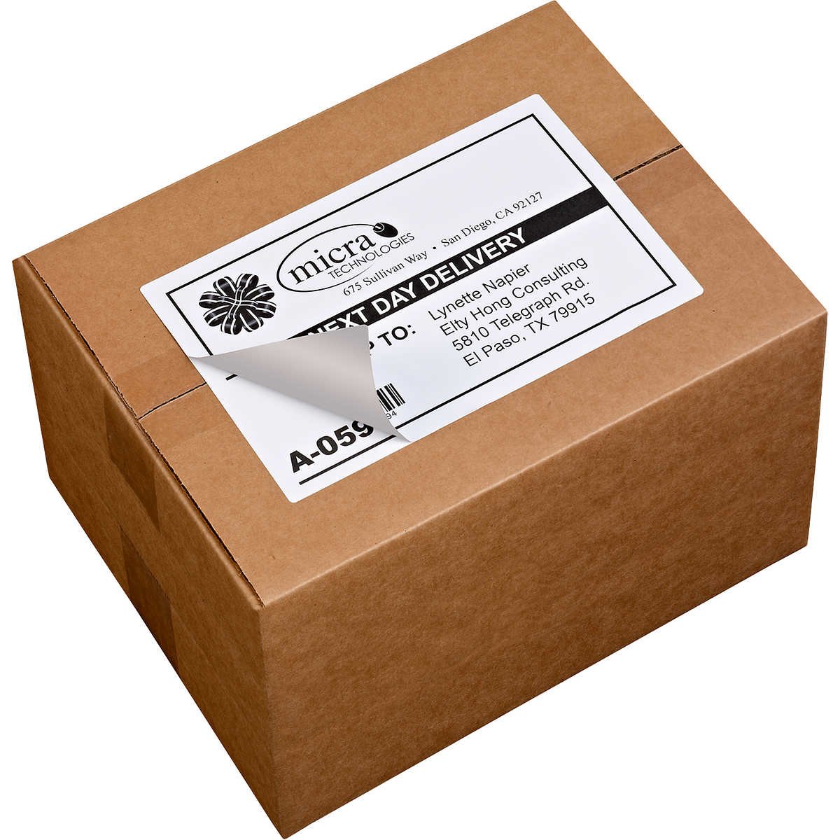 Avery TrueBlock Internet Shipping Labels, Laser, White, 5-1/2" x 8-1/2", 200 Labels - Image 3