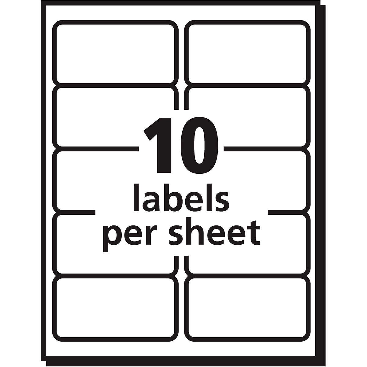 Avery TrueBlock Shipping Labels with Sure Feed, Inkjet, White, 2" x 4", 250 Labels - Image 7