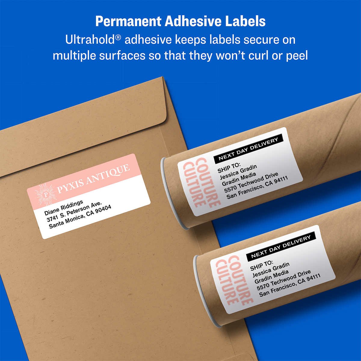 Avery TrueBlock Shipping Labels with Sure Feed, Laser, White, 3-1/2" x 5", 400 Labels - Image 4