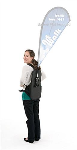 Backpack with Poles for 40" Teardrop Banner