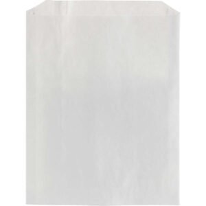 Bagcraft PB19 Grease Resistant Sandwich and Pastry Bag, 6" x 3/4" x 7-1/4", White, 2000 ct