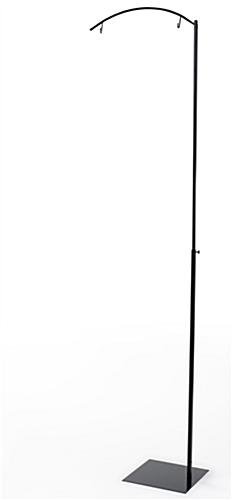 Banner Stand with 20"w Custom Printed Graphic, Adjustable Height - Black