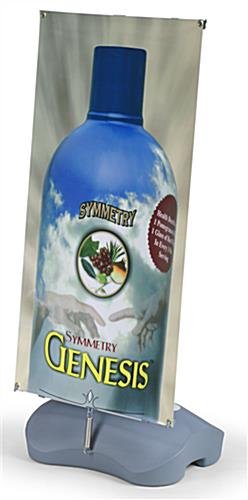 Banner Stand with Custom Graphic, Adjustable Width & Height, Fillable Base