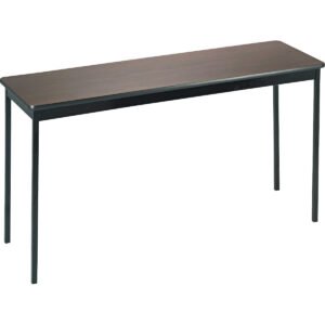 Barricks Utility Table, 60"W x 18"D x 30"H, Walnut