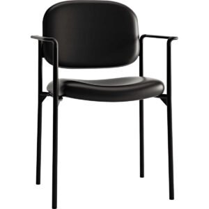 basyx by Hon VL616 Series Stacking Guest Chair with Arms, Black