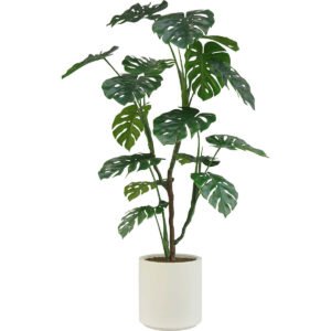 Beaumont Faux Monstera Tree, 30"L x 30"W x 65"H