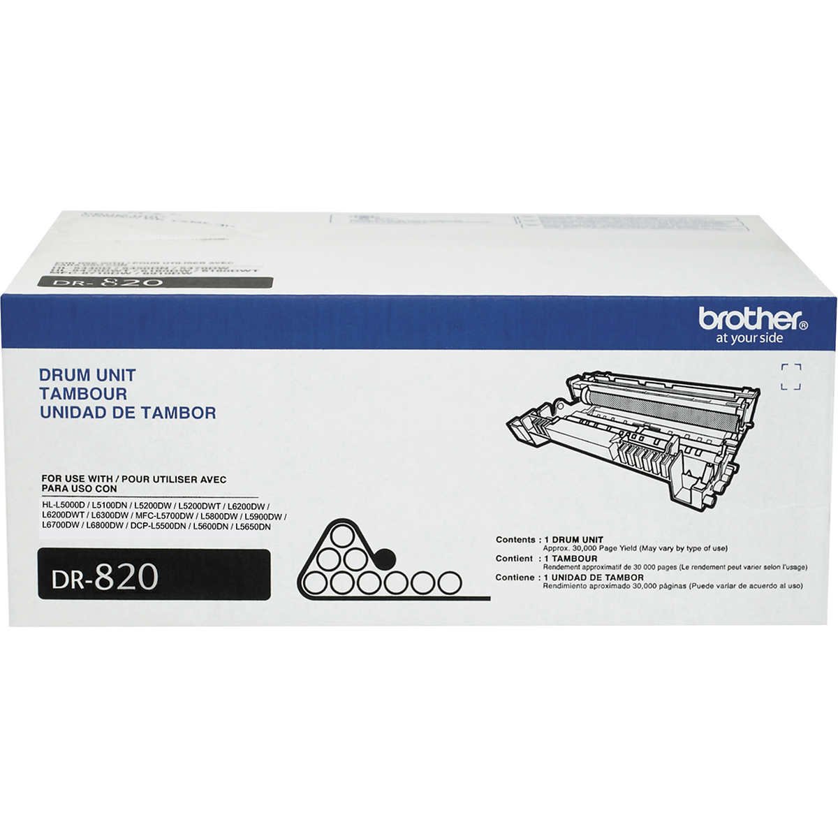 Brother DR820 Drum Unit, Black