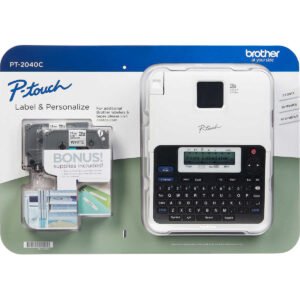 Brother P-Touch PT-2040C Label Maker with Supplies