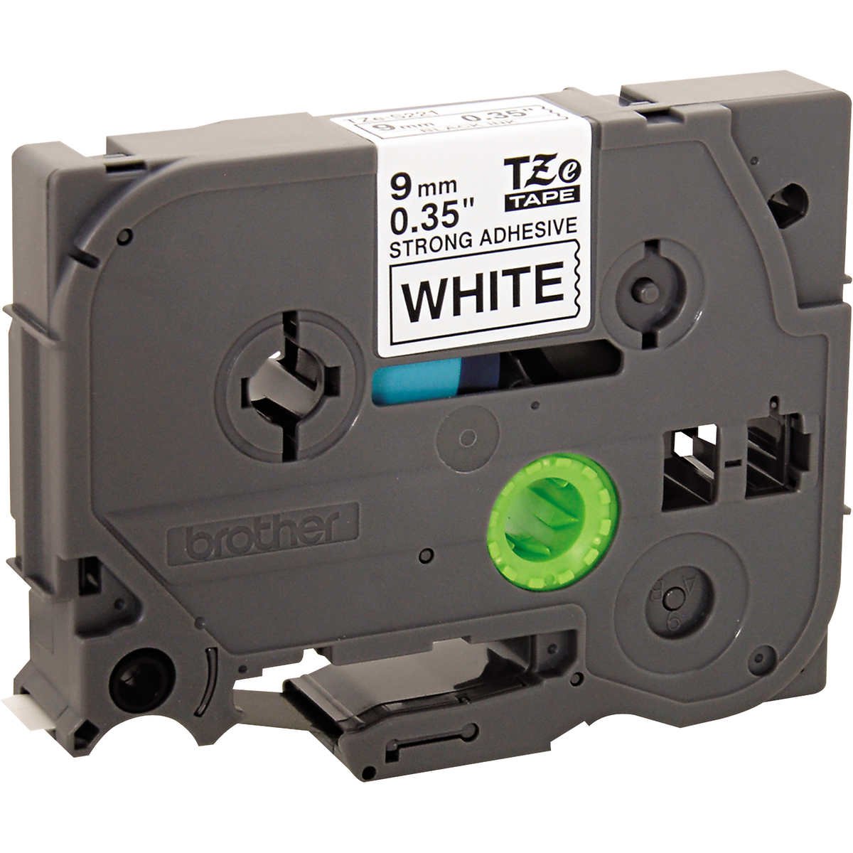 Brother P-Touch TZE Label Tape, 3/8"W x 26'L, Black on White - Image 3