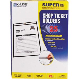 C-Line Shop Ticket Holder, 25 ct