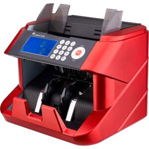 Carnation Bill Cash Counter, Bank Grade, Red