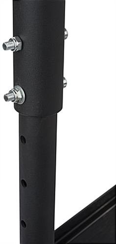 Ceiling TV Mount for (2) 30"-60” Monitors, Tilting Bracket, Adjustable Height - Black - Image 5