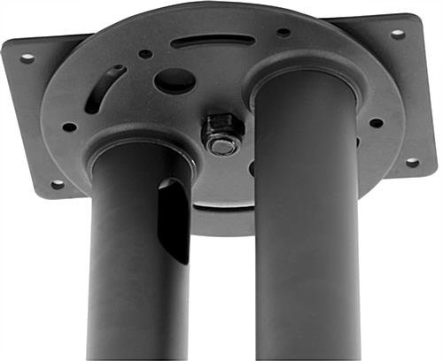 Ceiling TV Mount for 2 Screens 32” to 65”, Double Sided, Height Adjust & Tilt - Black - Image 5