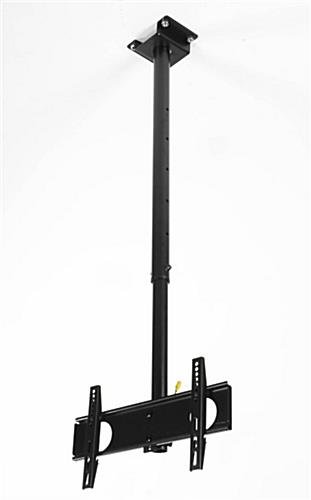 Ceiling TV Mount for Monitors 23-42", 360 Rotation, Tilt, Adjustable Height - Black - Image 2