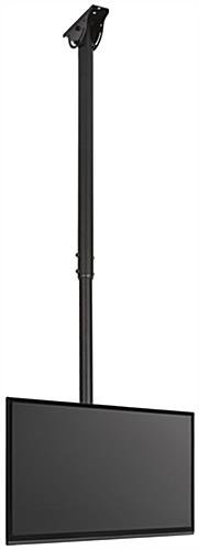 Ceiling TV Mount for Monitors 23"-42”, 360° Rotation, Tilt, Adjustable Height - Black - Image 2