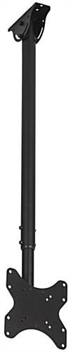 Ceiling TV Mount for Monitors 23"-42”, 360° Rotation, Tilt, Adjustable Height - Black - Image 3