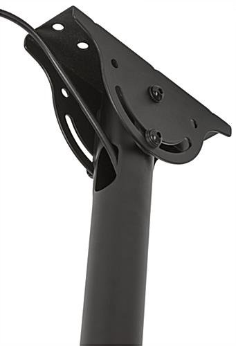 Ceiling TV Mount for Monitors 23"-42”, 360° Rotation, Tilt, Adjustable Height - Black - Image 4