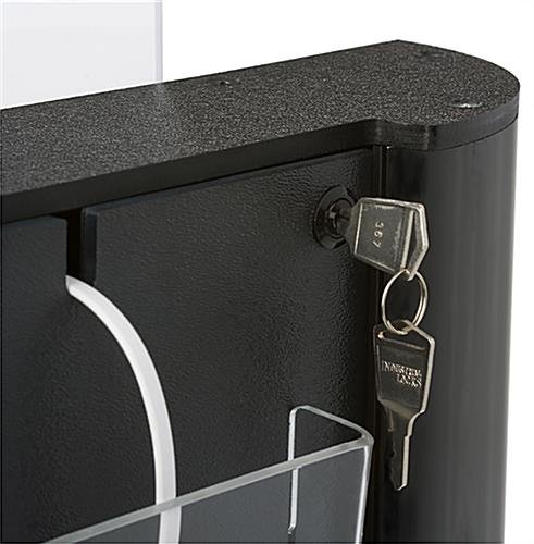 Charging Station for Floor, Custom Side Graphics, 8 Cables, 17 x 11 Sign - Black - Image 5
