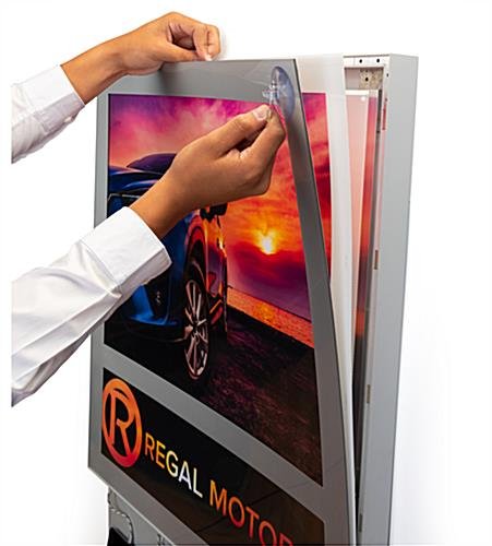 Charging Station for Wall, 6 Cables, 23" x 24" Custom Poster - Silver - Image 4