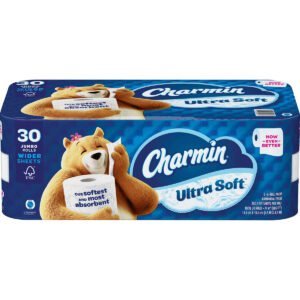 Charmin Ultra Soft Bath Tissue, Jumbo Roll, 2-Ply, 4.5" x 4.2", 205 Sheets, 30 ct