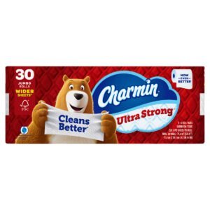 Charmin Ultra Strong Bath Tissue, Jumbo Roll, 2-Ply, 4.5" x 4", 220 Sheets, 30 ct