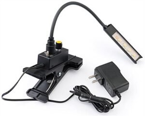 Clip-on Podium Light with 3-Level Dimmer Switch, LED Bulb, Flexible Gooseneck