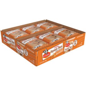 Cloverhill Jumbo Honey Bun, Glazed, 4 oz, 12 ct