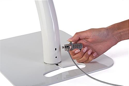 Combination Cable Lock for iPad Stands, 4 Code Combination - Silver - Image 2
