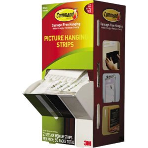 Command Picture Hanging Strips, White, 50 ct