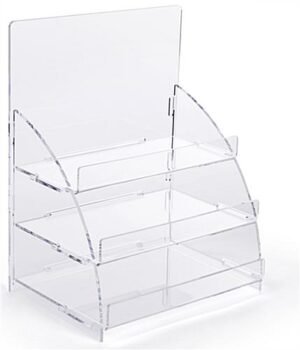 Countertop Acrylic Display, 3 Tiers - Clear