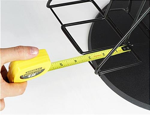 Countertop Book Holder with Sign Clip, 8 Pockets - Black - Image 5