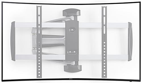 Curved & Flat TV Wall Mount w/ Articulating Arm, For Screens 37”-70”, Tilting - Black - Image 3