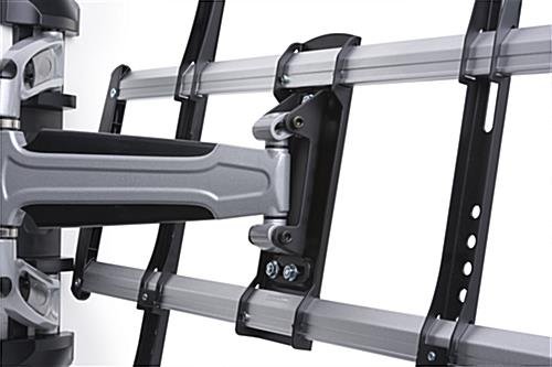 Curved & Flat TV Wall Mount w/ Articulating Arm, For Screens 37”-70”, Tilting - Black - Image 4