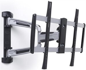 Curved & Flat TV Wall Mount w/ Articulating Arm, For Screens 37”-70”, Tilting - Black